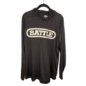Battle Sports Light Action Hoodie Size XL Black Athletic Football